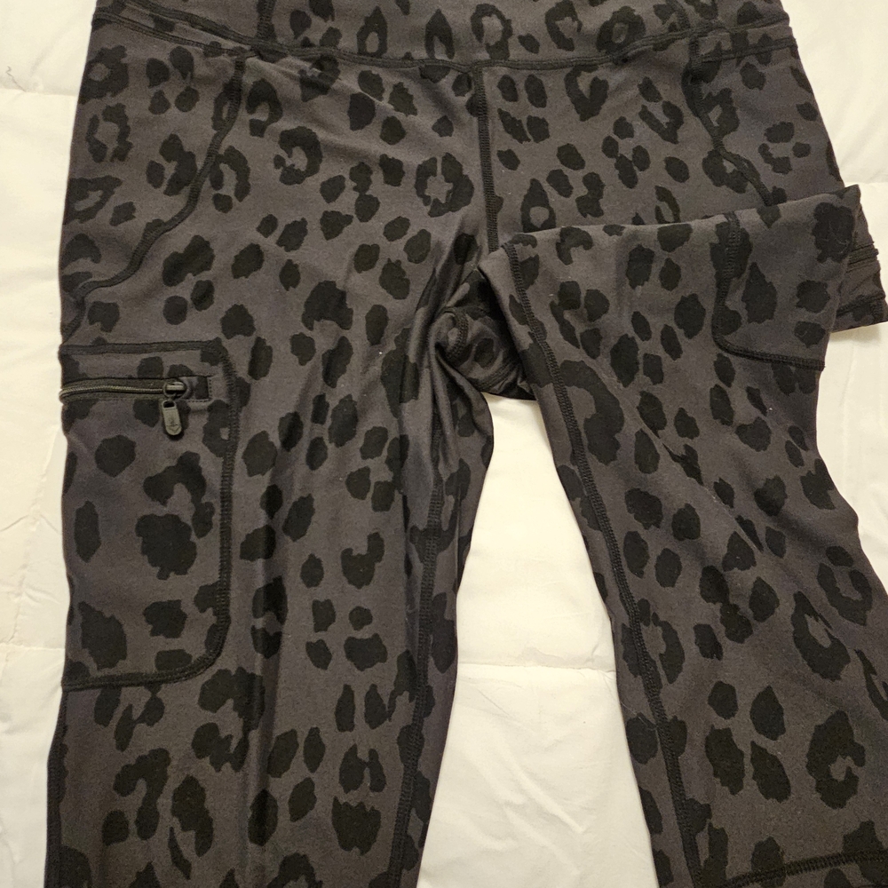 torrid Gray and Black Leopard Print Leggings
